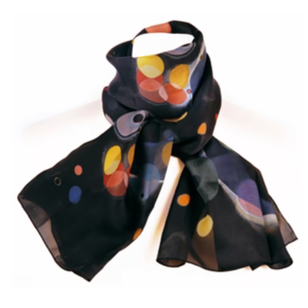 NWOT Silk satin-striped chiffon